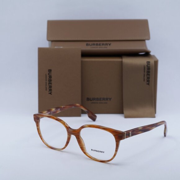 Final Price! Burberry BE2332 3915 Spotted Brown Eyeglasses 52mm - Picture 3 of 11